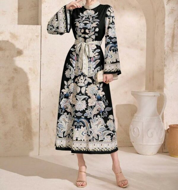 Paisley Black Dress