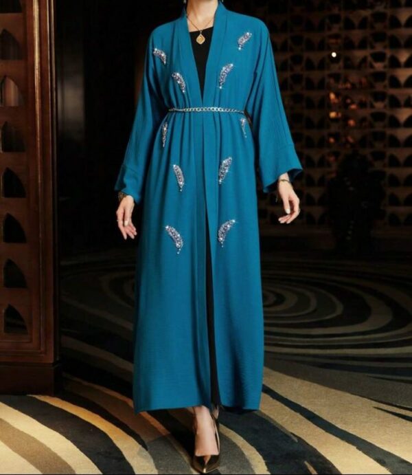Teal Blue Long Jacket