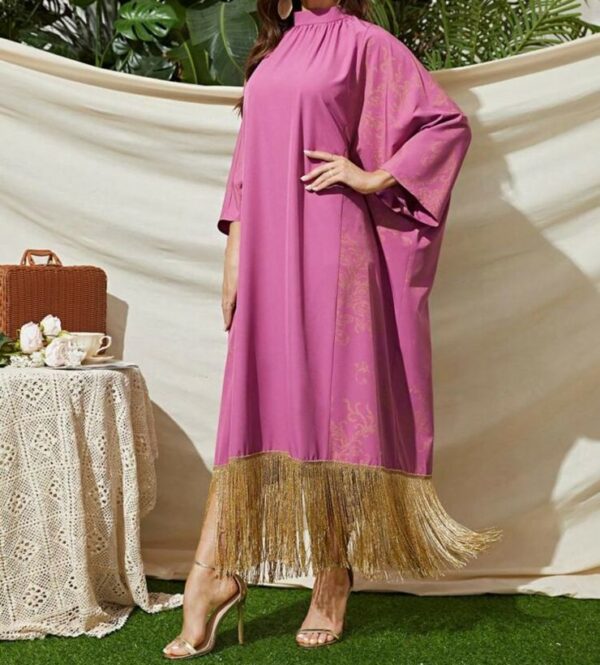 Fringe Style Pink Dress